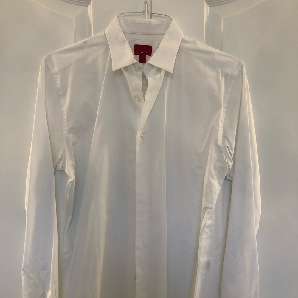 Alfani Stretch Slim fit White dress shirt